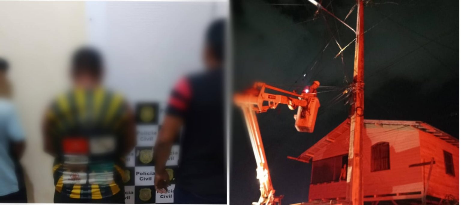 Três homens são presos suspeitos de furto de energia elétrica que provocou apagão em Breves, no Pará