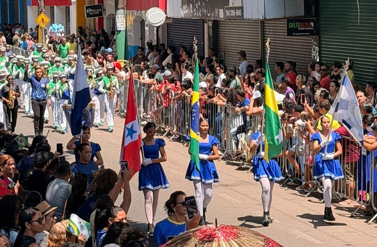 Desfile de 7 de Setembro reúne escolas e forças de segurança em Marabá