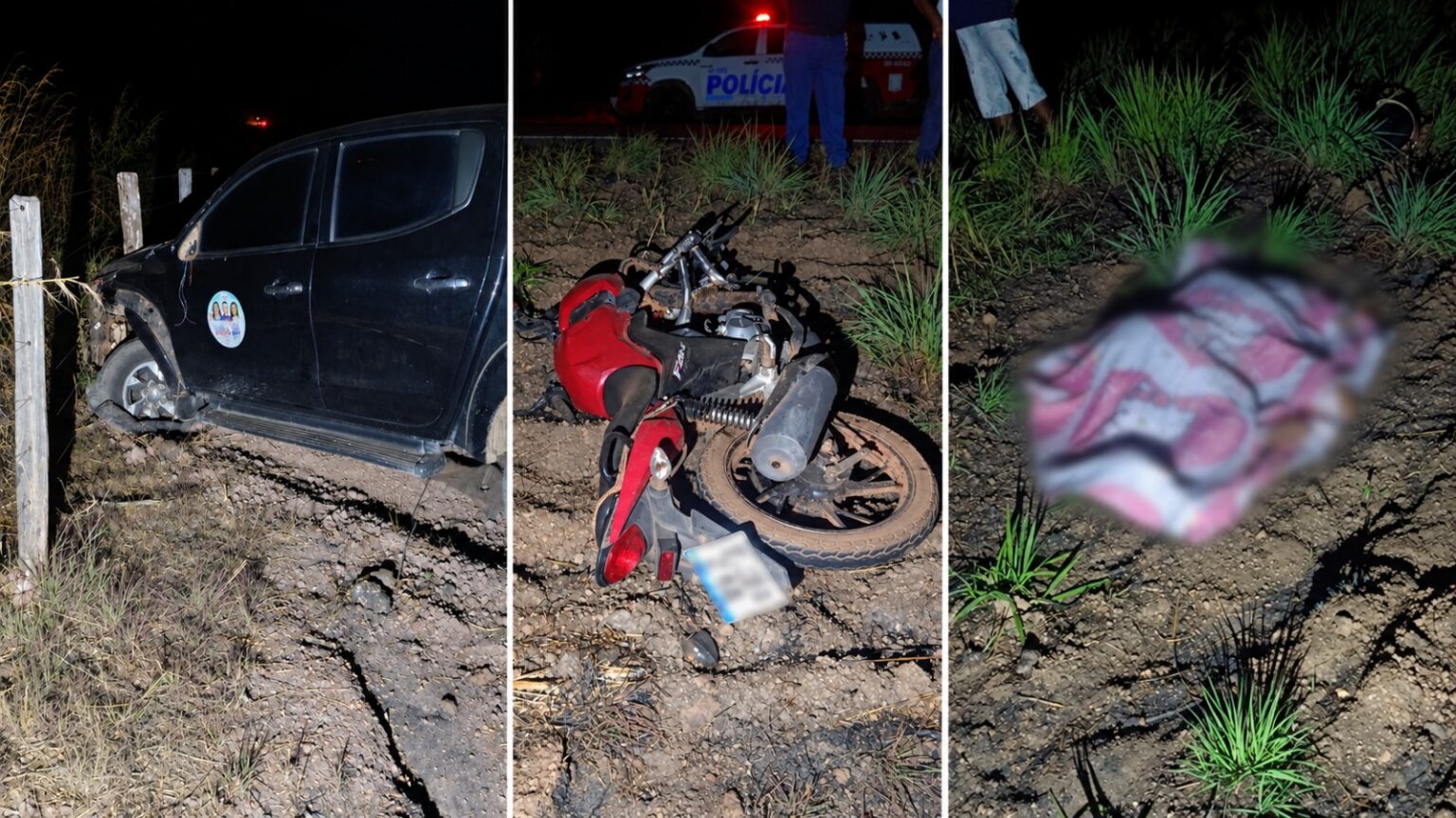 Motociclista morre em acidente com caminhonete na BR-230, em Brejo Grande do Araguaia