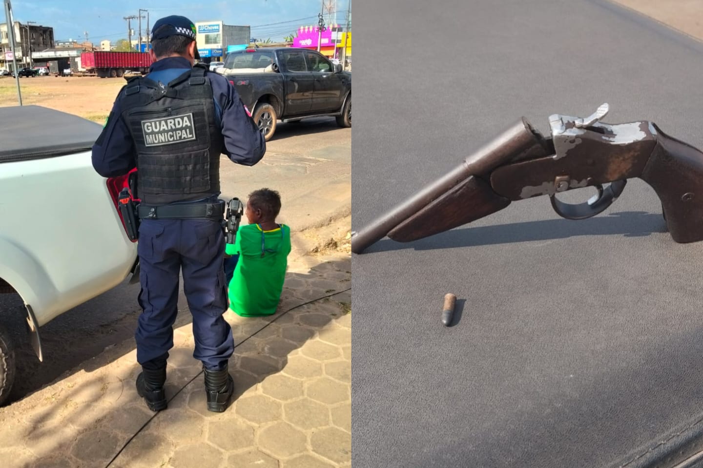 Guarda Municipal apreende arma de fogo municiada em frente a posto de saúde em Marabá