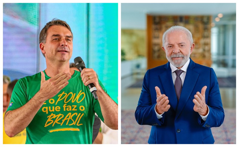 Flávio Bolsonaro e Lula avançam ao segundo turno na disputa pela Presidência