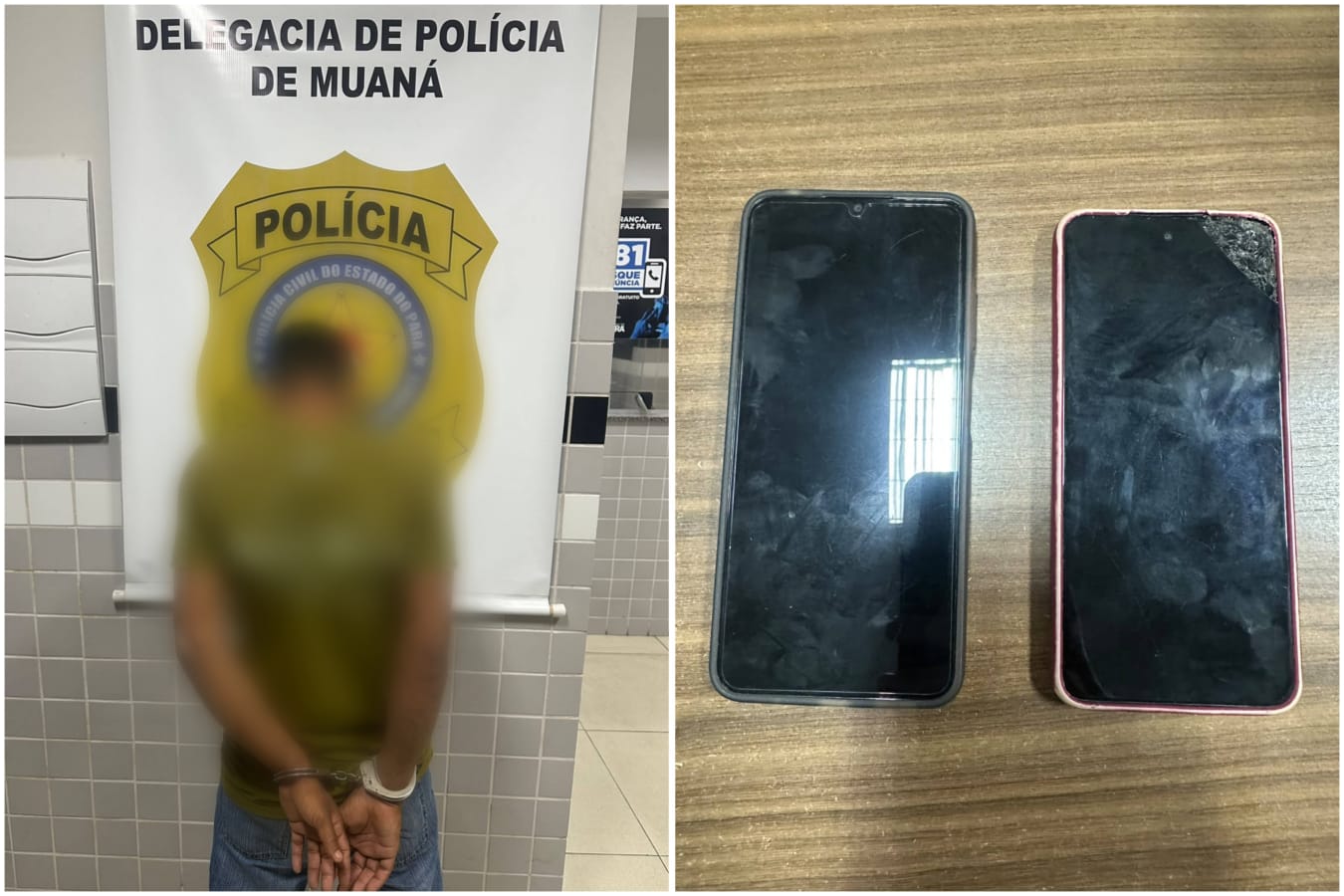 Homem é preso em flagrante suspeito de furtar celulares durante confraternização no Pará