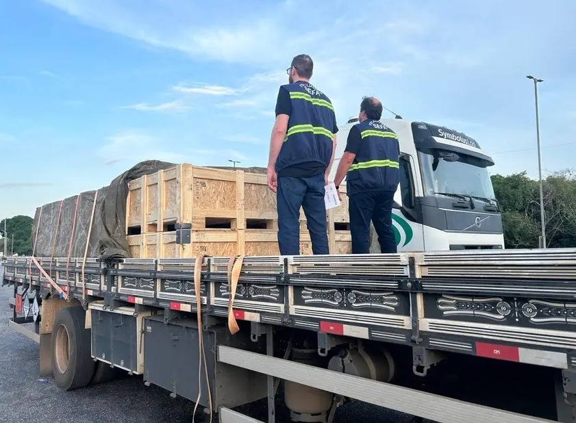 Sefa apreende carga de baterias avaliada em R$ 912 mil no Pará