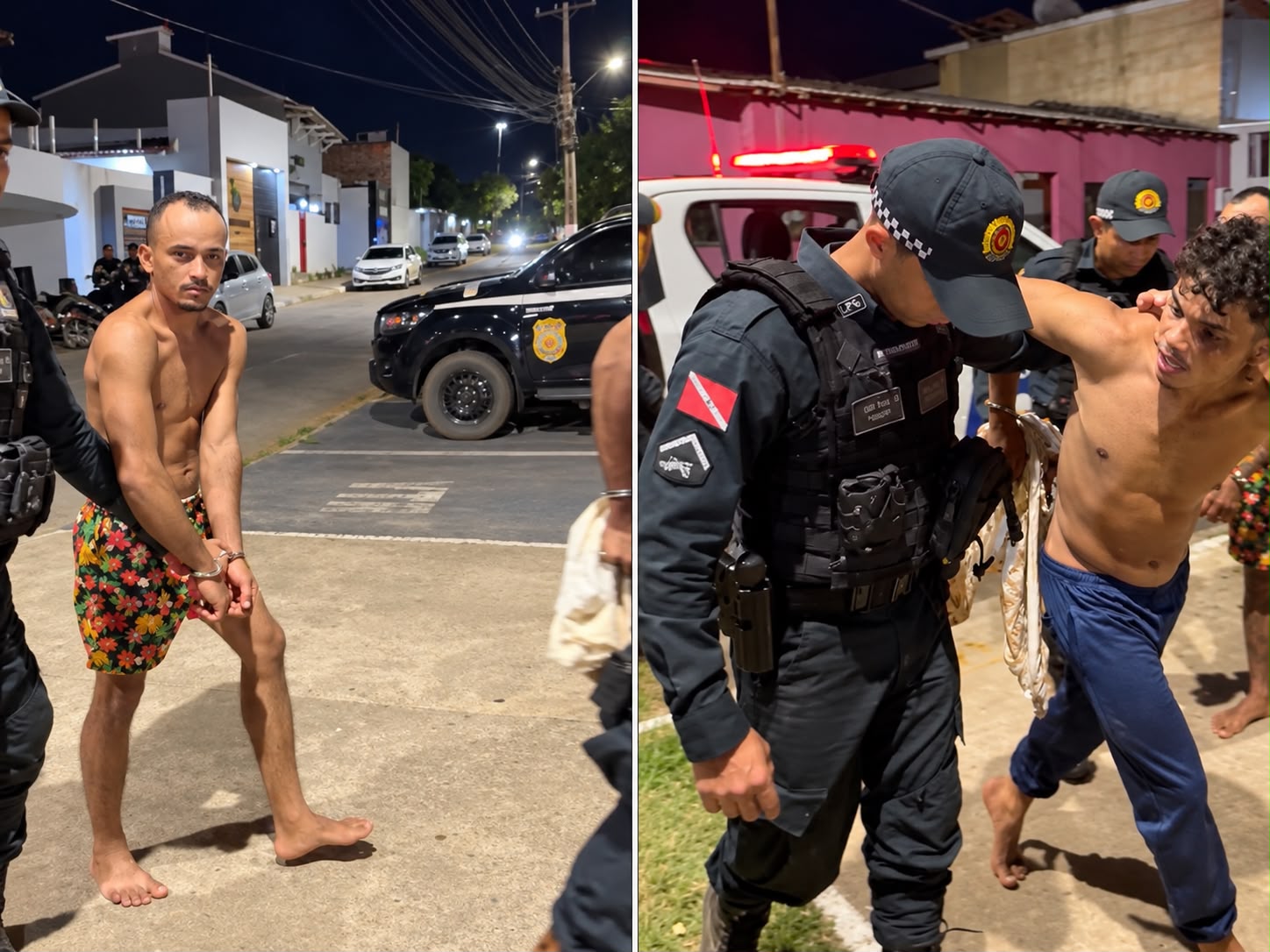 Irmãos são conduzidos à delegacia após briga na Vila São José, em Marabá