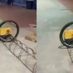 Bicicleta é furtada e ladrão deixa apenas roda presa a cadeado no Pará