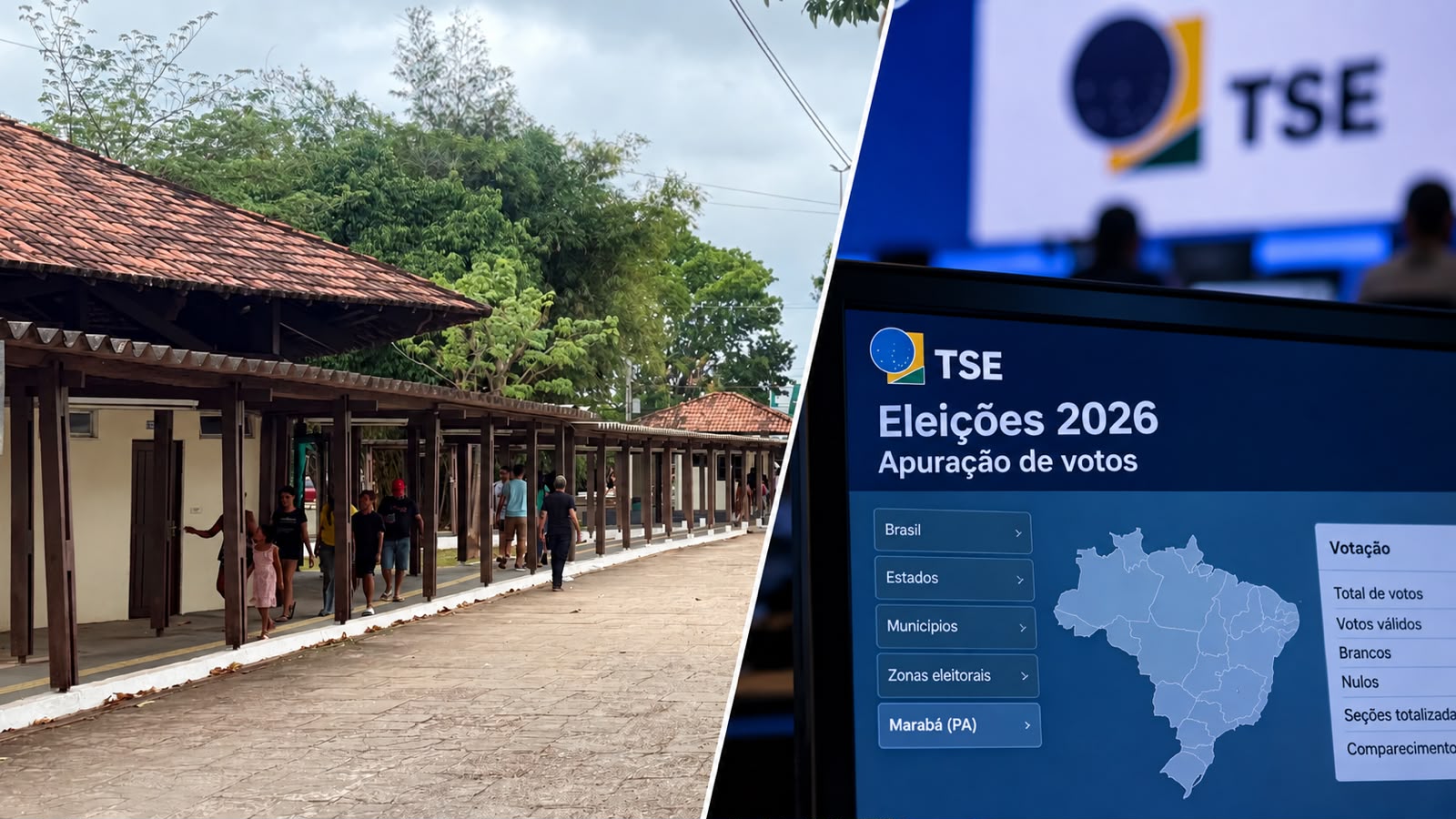 Eleições 2026: apuração começa às 17h; veja como acompanhar os votos de Marabá