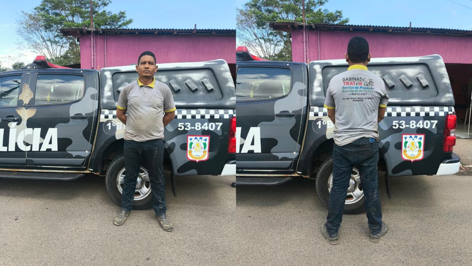 Homem com mandado de prisão por homicídio é localizado e preso durante patrulhamento em Marabá