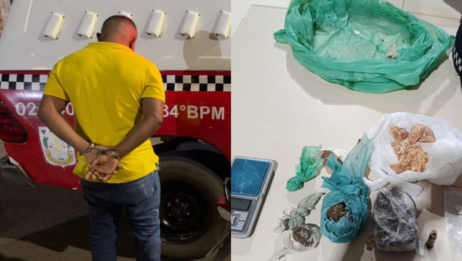Homem é preso por tráfico de drogas e tenta subornar policiais em Marabá
